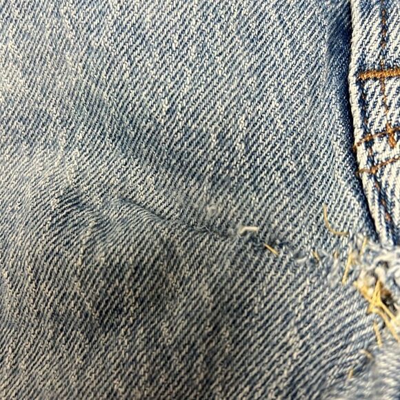 Madewell nc331 The perfect vintage straight Jean in Hoye Wash Repaired size 30 - Picture 9 of 10